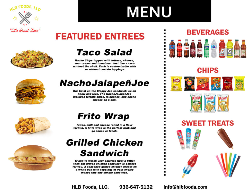 HLB Foods Menu